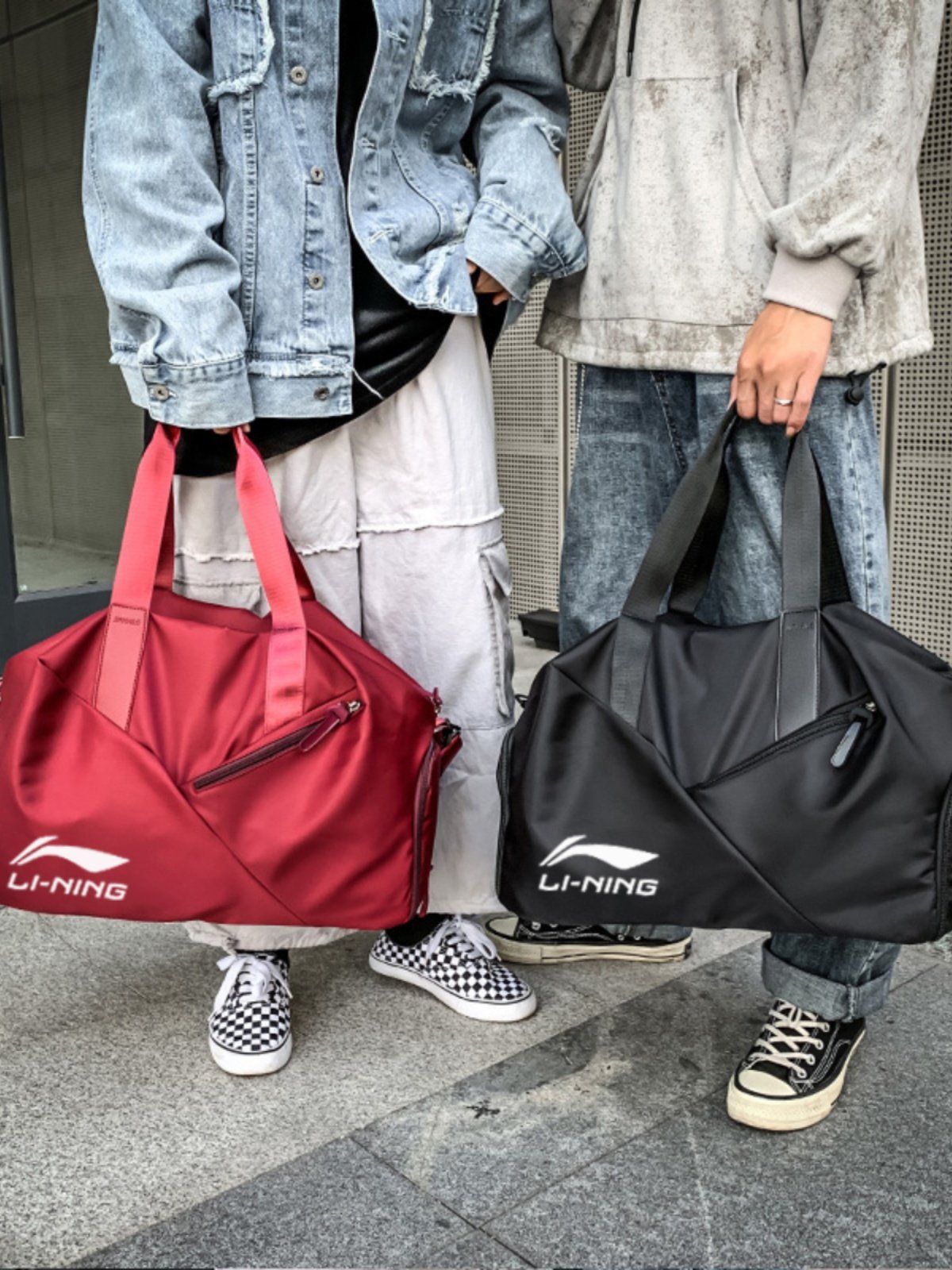Li Ning's trip bag for waterproof, dry and wet separation gym bag for short-distance travel and for free time