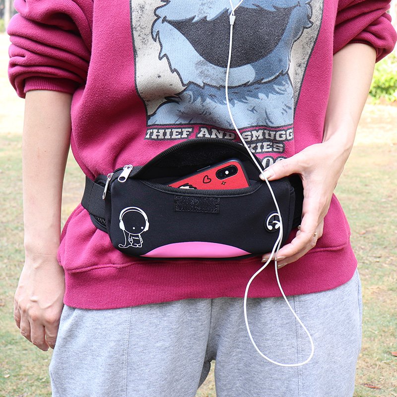 A sports waist bag and a sports kit, a multi-purpose super thin waterproof invisibility mini belt bag