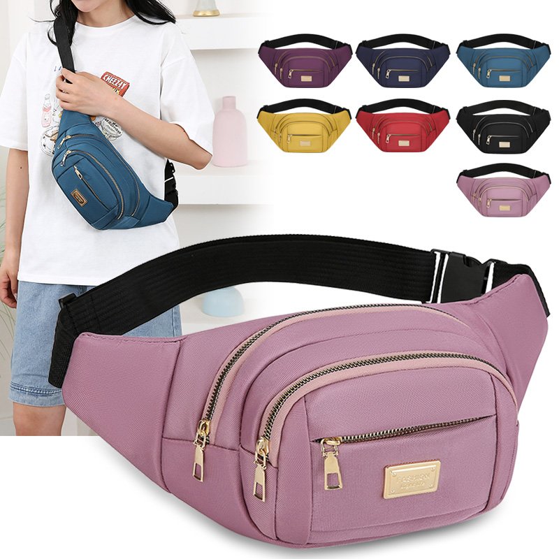 Out-of-door sports cashbags for men and women with large multi-purpose and high-capacity slants, and waterproof mobile phones