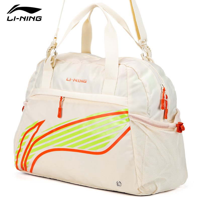 Li Ning's handbag with the girl's slashy handbags for the sports and leisure, and a large-capacity gym bag for the shoulder