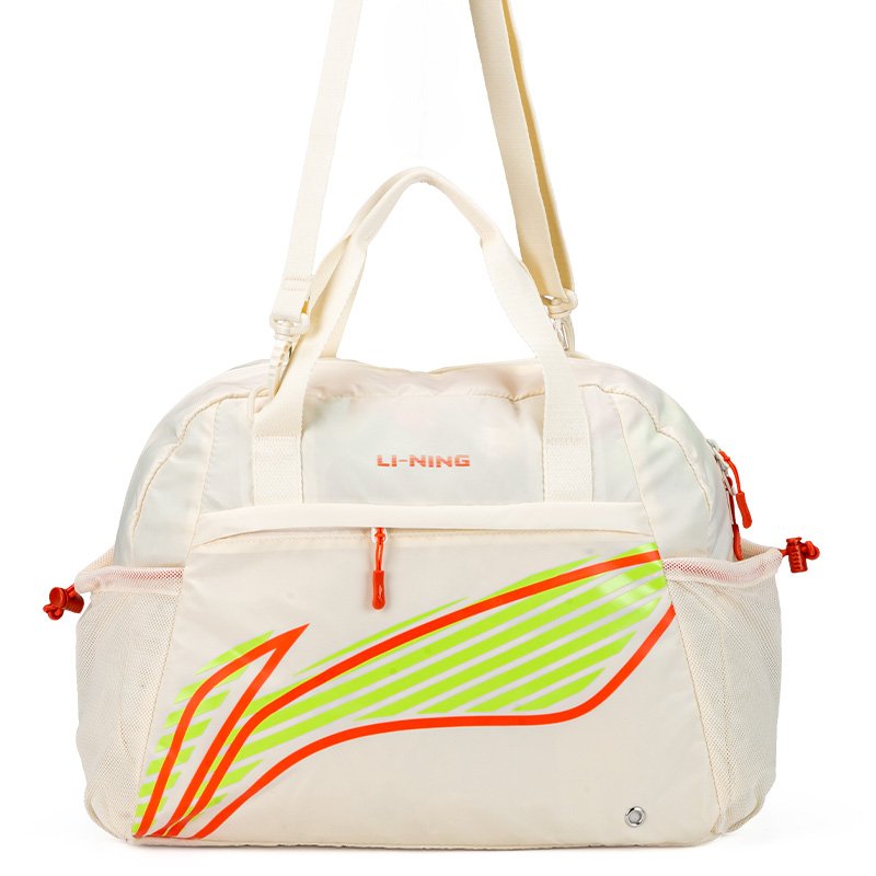 Li Ning's handbag with the girl's slashy handbags for the sports and leisure, and a large-capacity gym bag for the shoulder