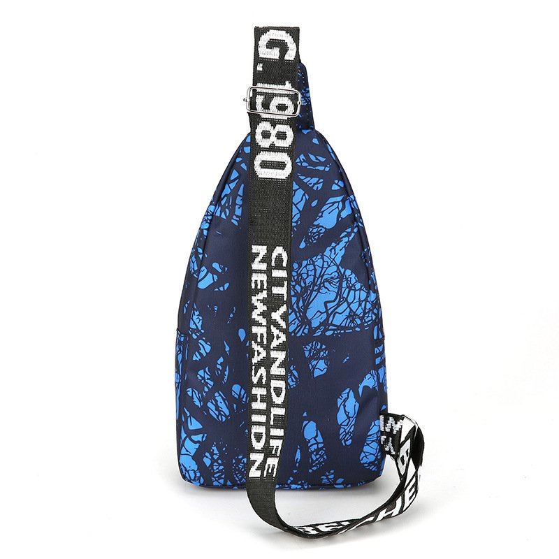 New chest bag, male one-shoulder slant, leisurely slant across the nylon slant