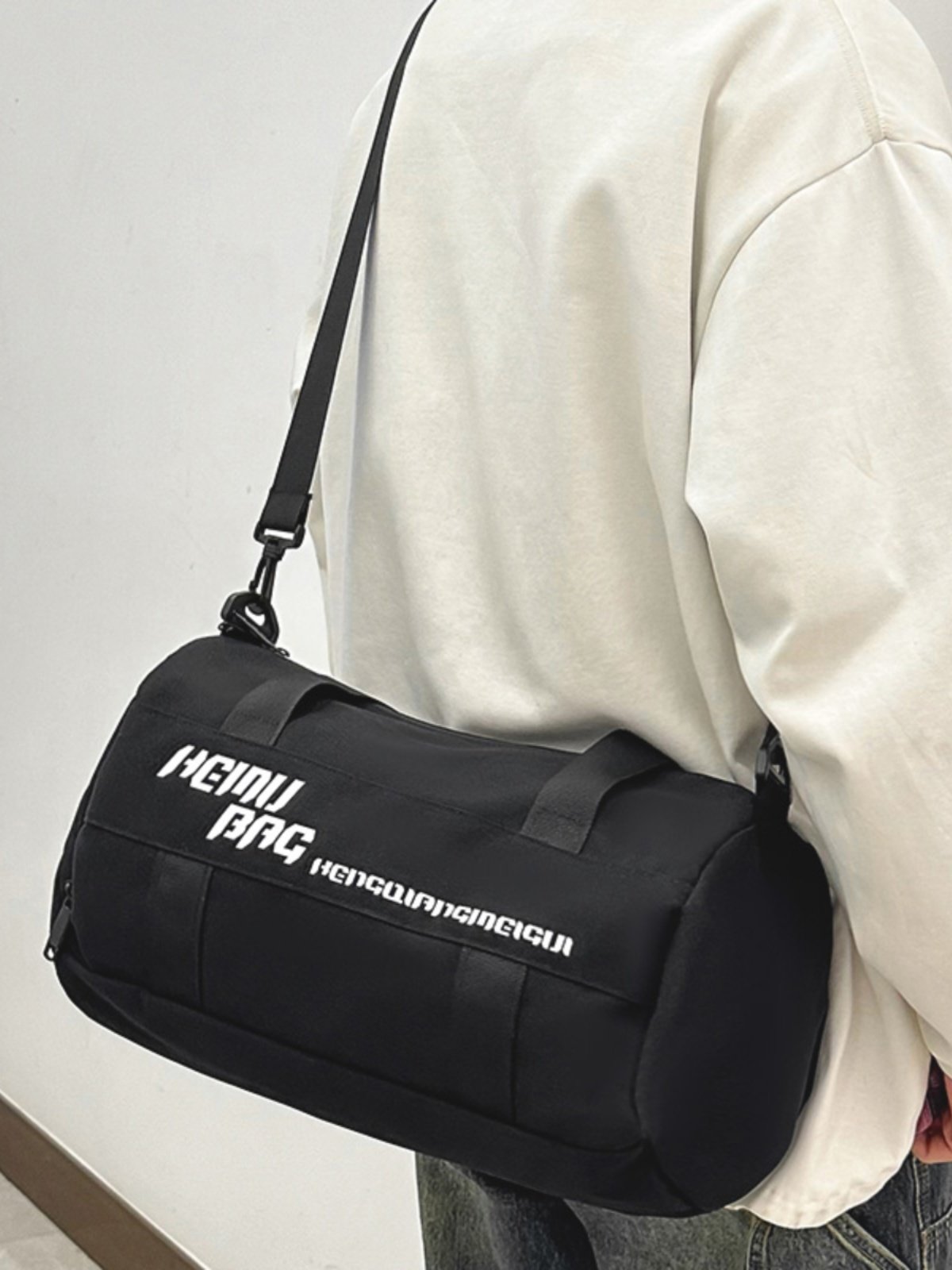 Travel gym bag for dry and wet separation of hand-held water-proofing exercise and water-proofing backpacks for light-slash packs