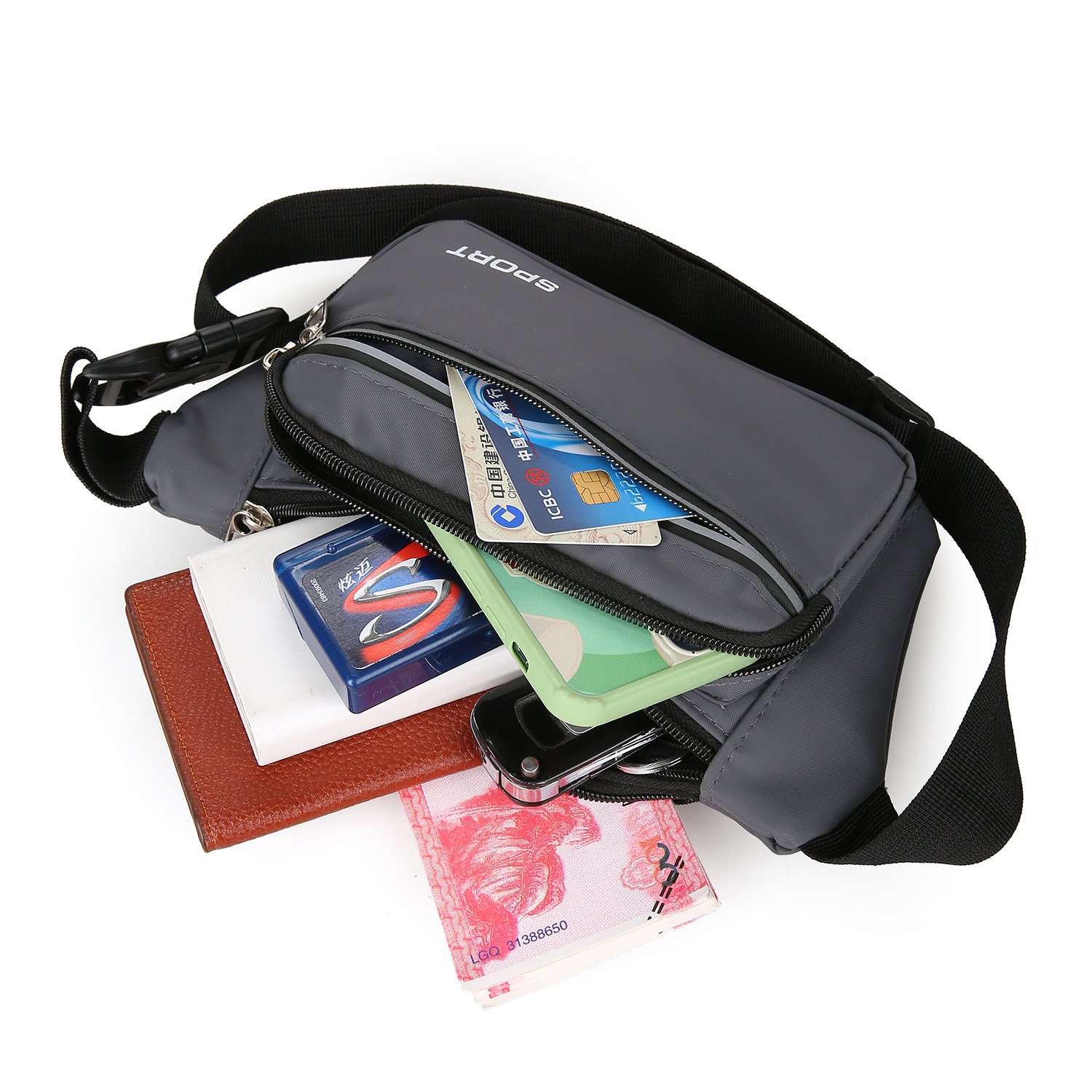Waterproofing campaign mobile phone handbags, men's money for milling, high-capacity multifunctional 2023