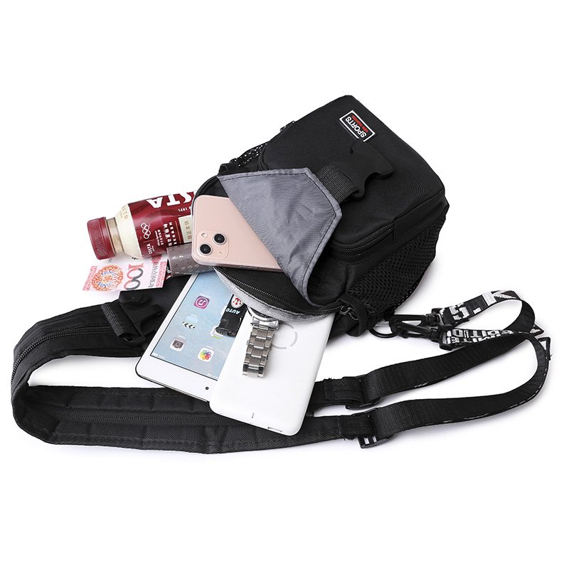 A multi-purpose sports waterproof chest bag for a woman with one-size-size one-shoulder backpack