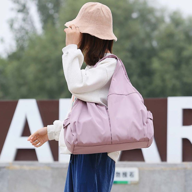 Yoga gymnasium bag for women ' s dry and wet separation large hand-held slant travel bag for women