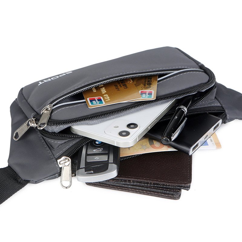 A lady's back pocket, multi-layered phone, a new guy's chest-proof, zero-barrel bag, a sports business
