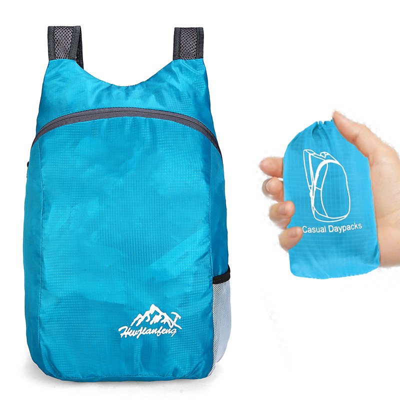 Traveler outsourcing campaigns can fold double shoulder backpacks, men and women, and travel with water and skin