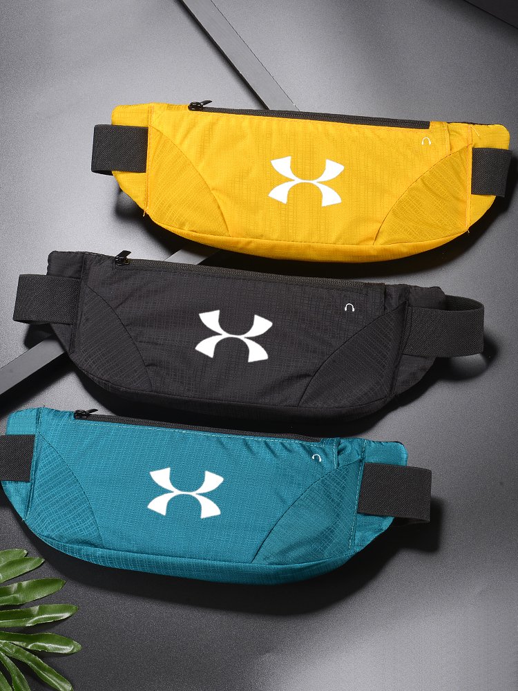 A sports running phone with a male and female mobile phone belt with an invisible super-skinned Marathon gymnast