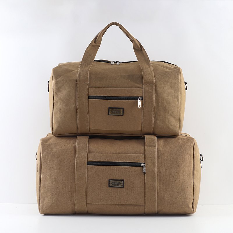 Large-capacity handbags for male and female canvassed backpacks, slant-sided gymnasium packs with poles