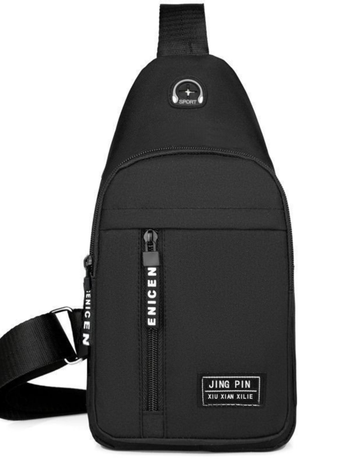 Chestbag male backpack 2024 new nylon nylon nymph nymphomous nymphatic nymphatic nymphatic nymphatic nymphatic nympic hympics hysteria