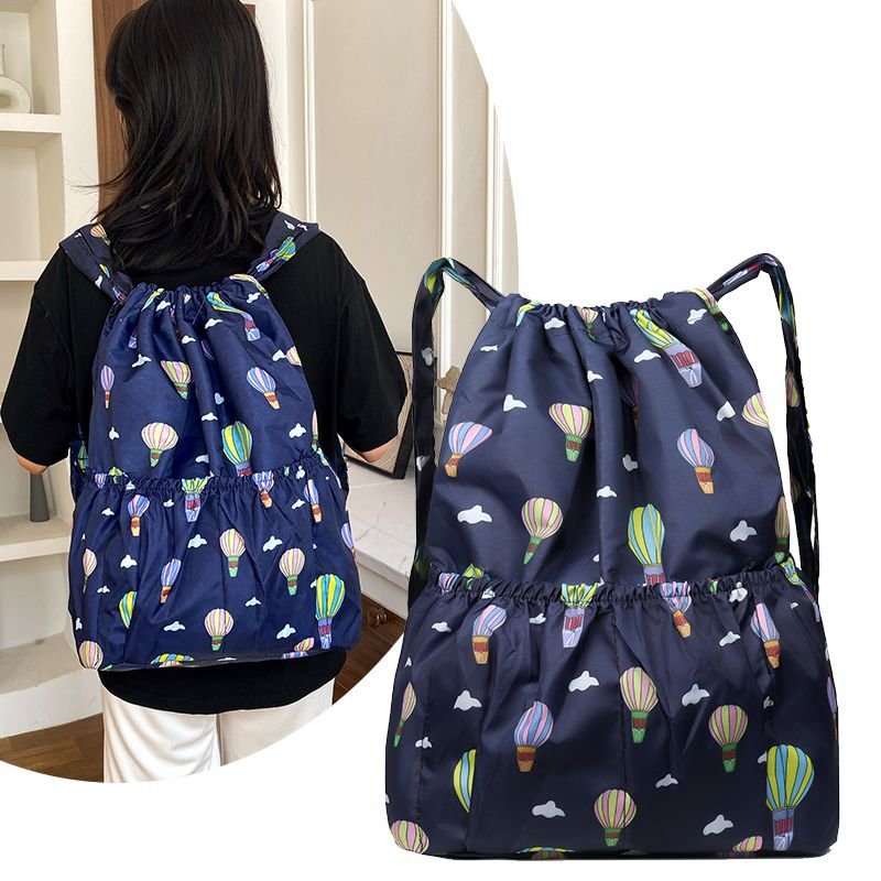 Two-shoulders, a nylon bag, a woman's outdoor sports bag, a full-capacity mommy bag, and a light trip