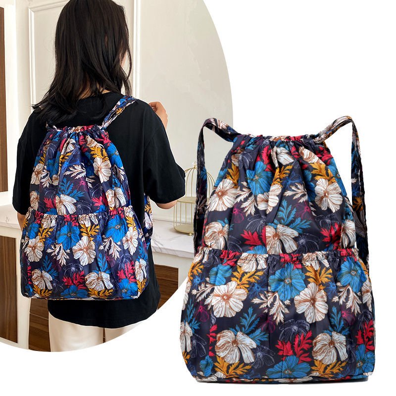 Two-shoulders, a nylon bag, a woman's outdoor sports bag, a full-capacity mommy bag, and a light trip