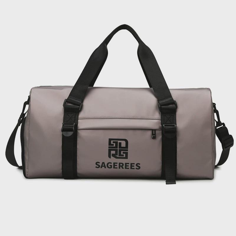 New-fashion travel pack, dry and wet separation sports bag, male gym bag, female handbag net, red-slashed cross-back pack