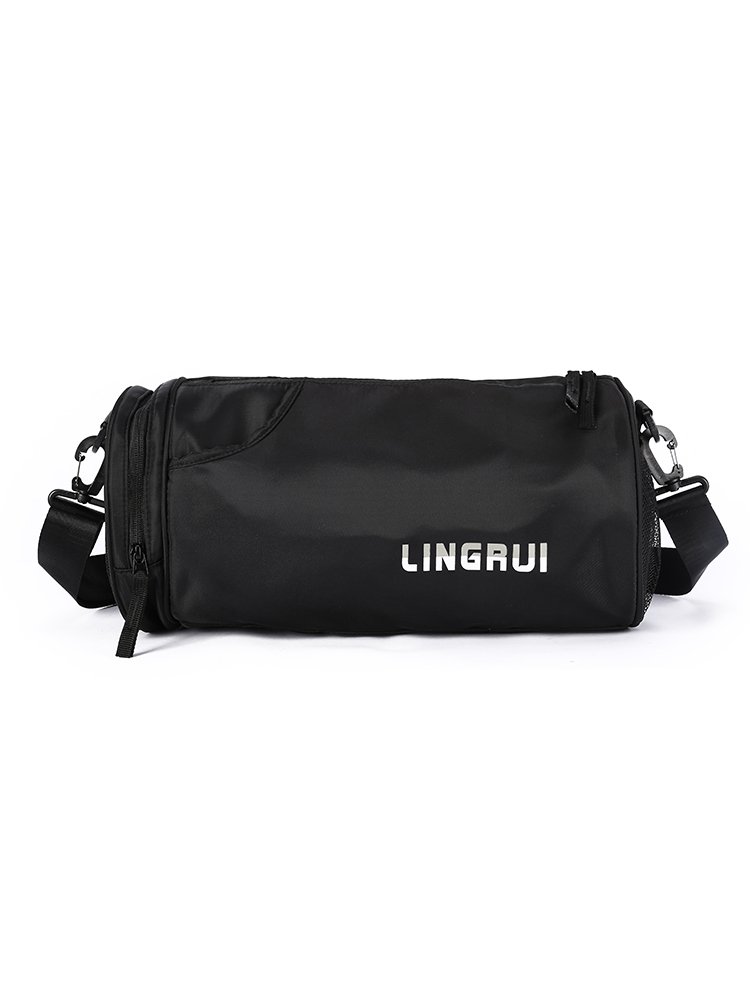 Gymnasium bag, male small, dry and wet, tattered cylindrical backpack, lightweight football training bag
