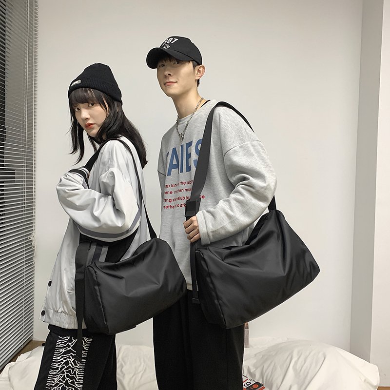 A man's swab bag, a man's swab bag, a man's gym bag, a woman's backpack