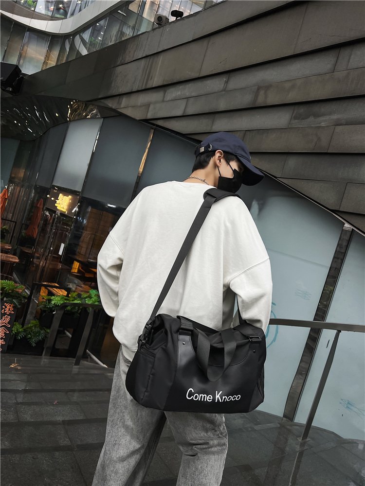 Gym pack short-distance travel campaign to train handbags for men with large capacity to swim dry, wet and separate bags