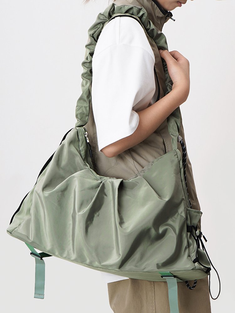 Gymnasium sports girl Yogatot packs swimming and water-resistant one-shoulder-slashed buns for high-capacity outdoor travel