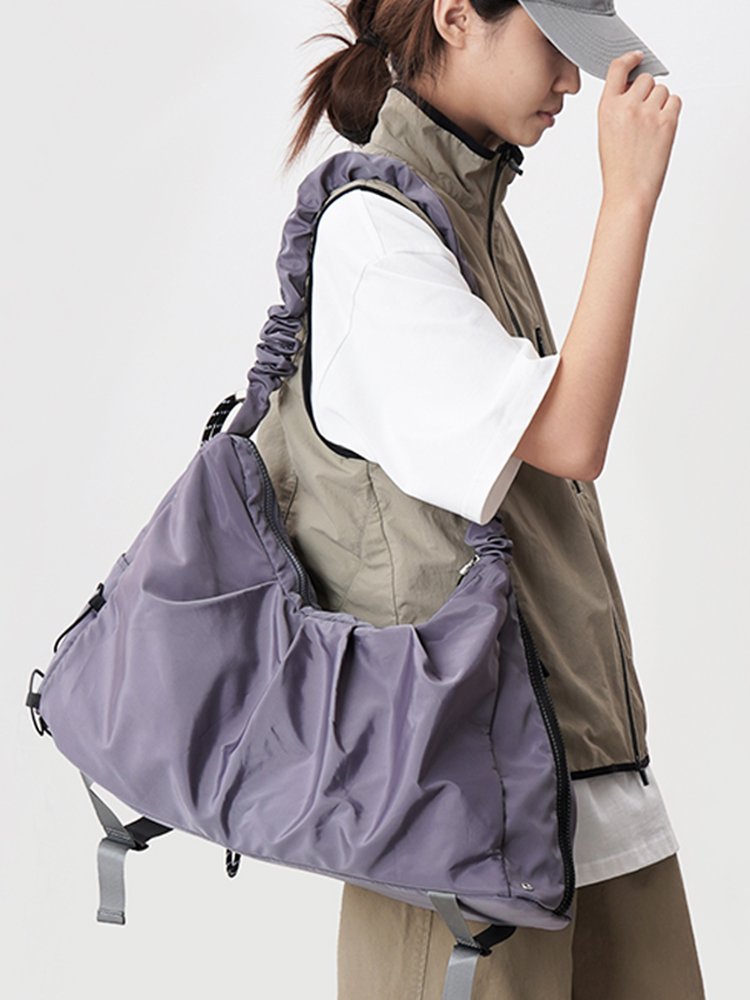 Gymnasium sports girl Yogatot packs swimming and water-resistant one-shoulder-slashed buns for high-capacity outdoor travel