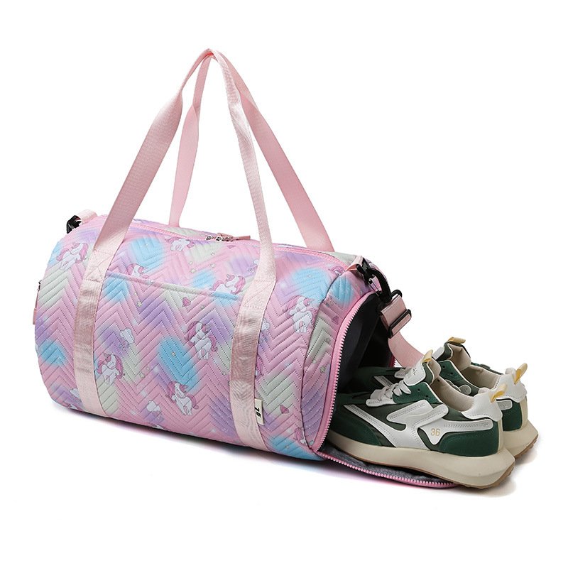 Dry-wet-separated gym packs with a large volume of colorful swimming yoga sports packs of high-quality gymnastics