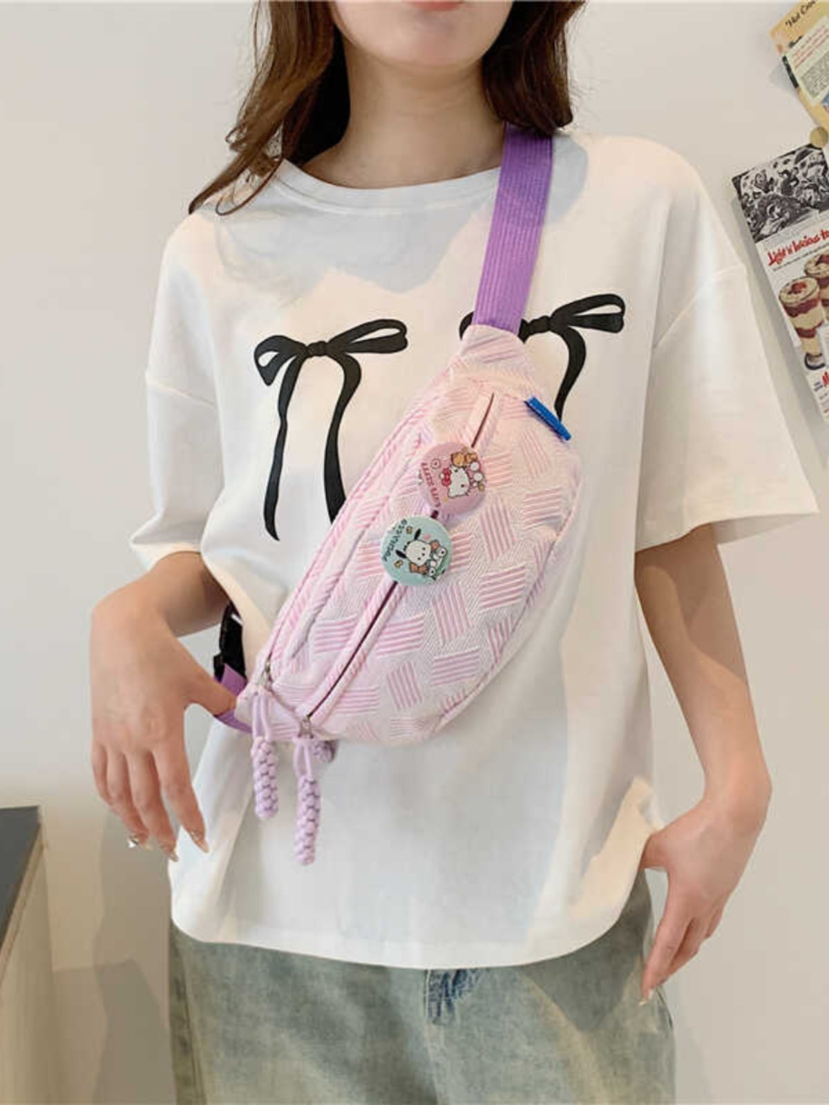 A new 2024 cute pecs bag for a girl in the summer