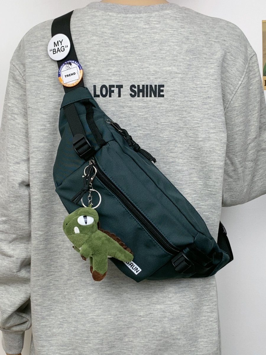 slippery male ins twirl bag, one-shoulder bag, twirl bag, twirl bag