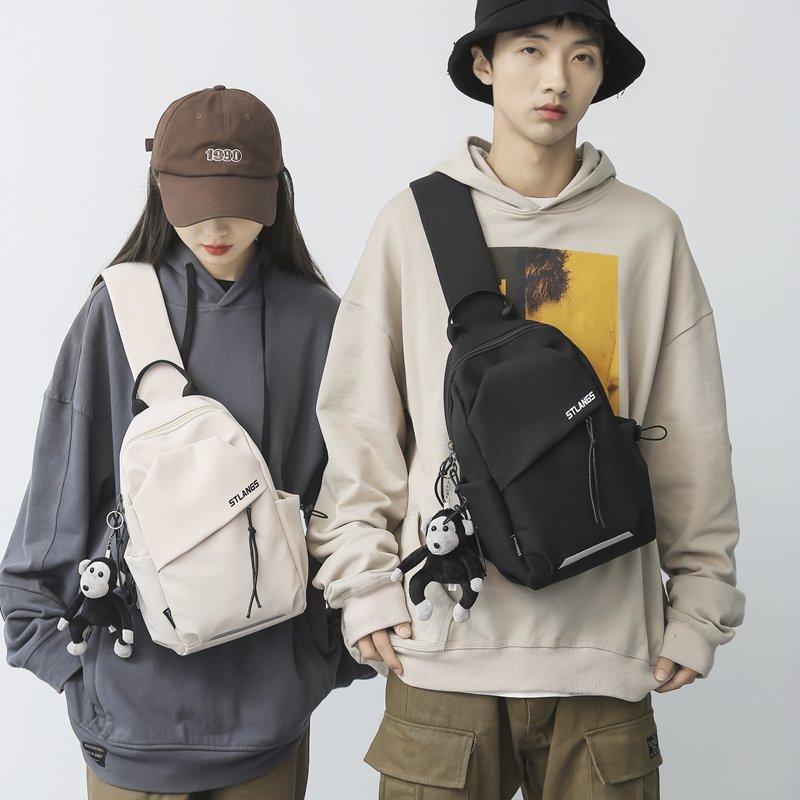 The pec-pack female slash-bag movement rides a 100-carriage one-shoulder bag with 2024 new large-capacity little bag of students backpacks