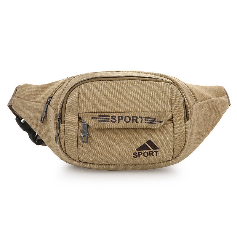 Cash and cash bag for men with multi-purpose, large-capacity and flexible canvas for men's sports and sports