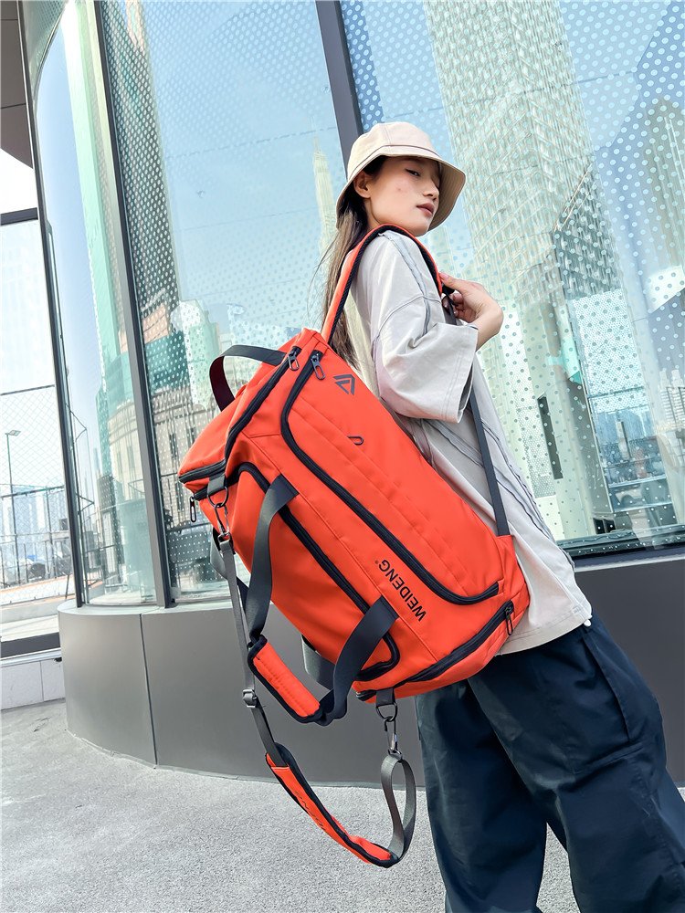 Hand-held male bi-shoulder-slashed basketball sports sports sports pack, dry and wet, large-volume baggage bag