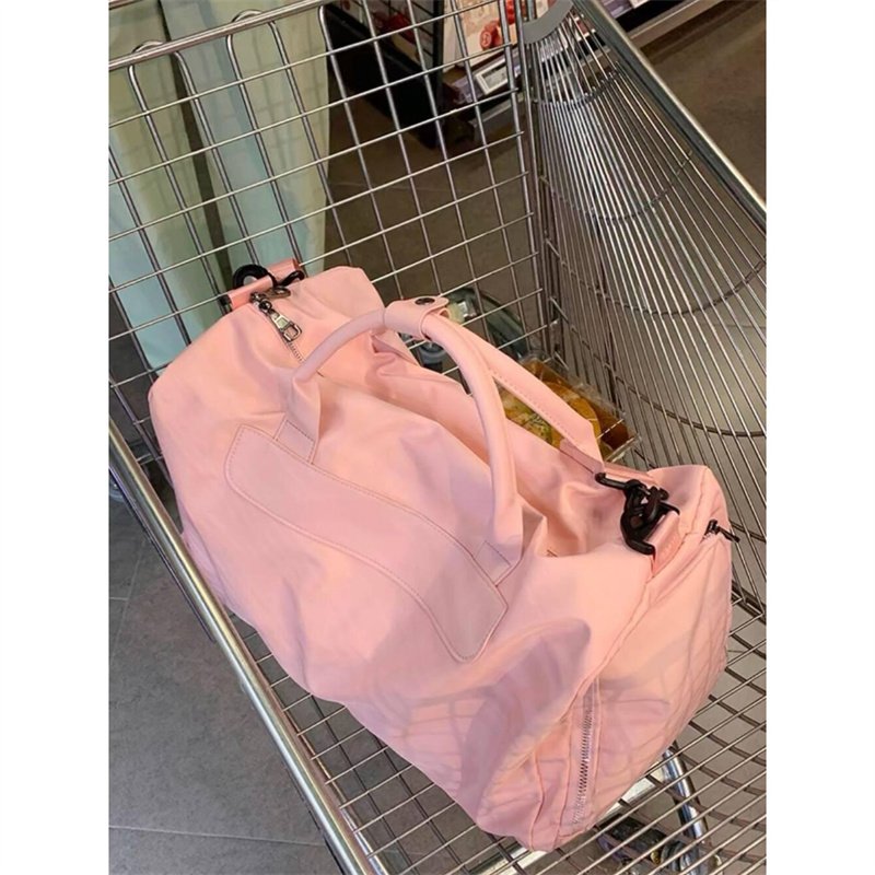 Travel bag, short-distance bag for girls, light hand-held sports bag, large capacity one-shoulder slash bag