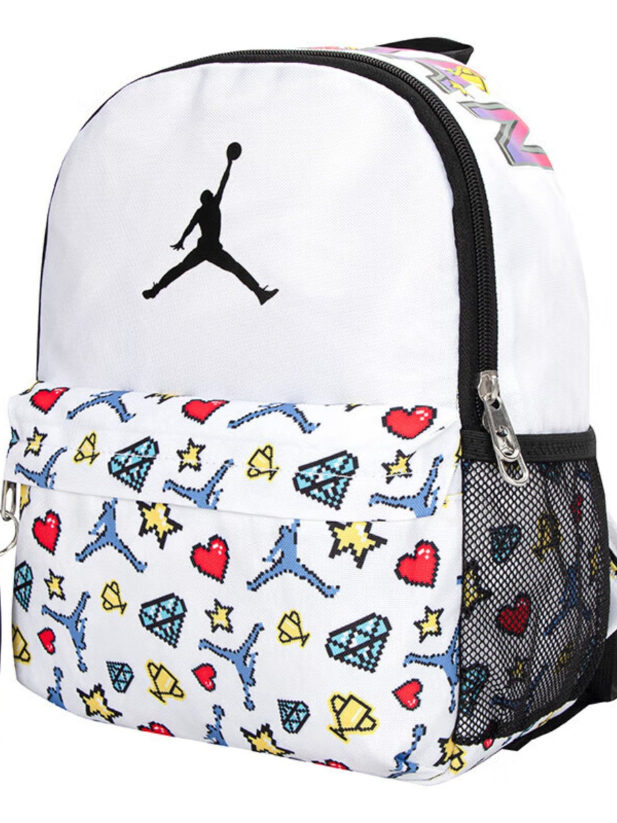 AJ student bag Nike bag sports bag, Jordan kindergarten junior high school bag, double-shoulder backpack for men and women