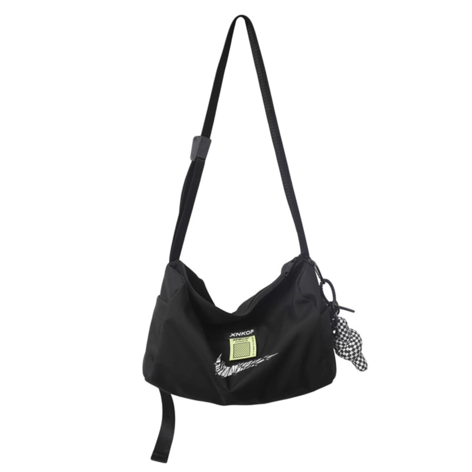 The American-deductible canvassed leisure bag for women's exercise exercise, with a large capacity of 100-packed students on one shoulder