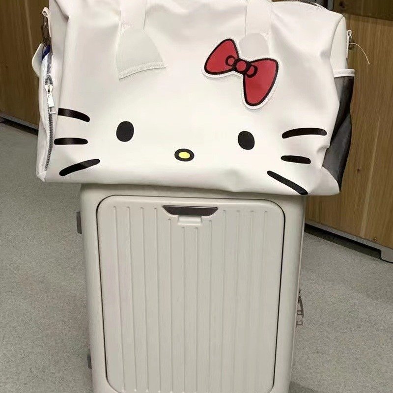 hellokitty badminton bag, one-shoulder slashy bag, tennis bag, full-capacity gym kit