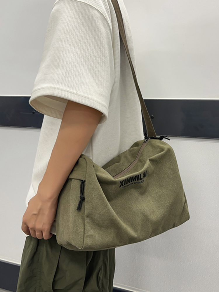 Worker rags, man retrospect, old leisure tweezer, high-capacity sports pack, one-carriage shoulder pillow bag