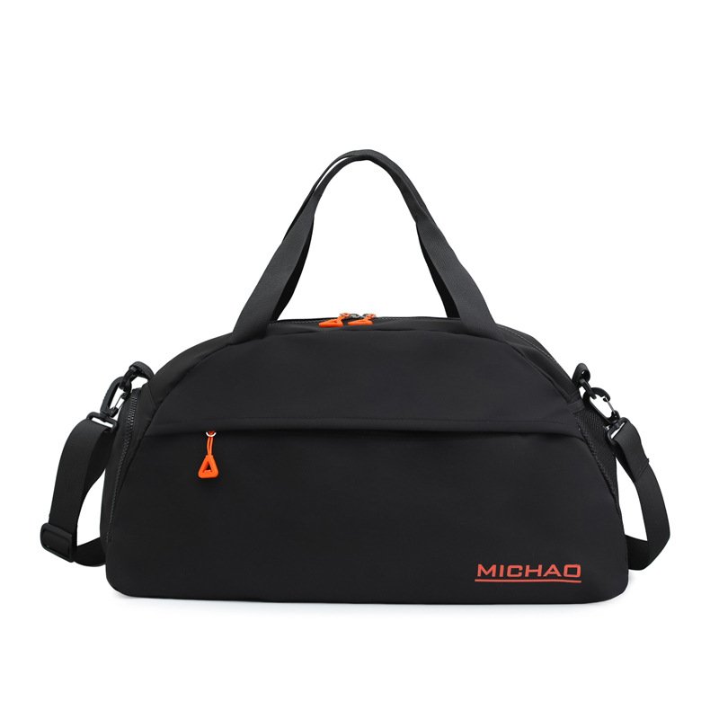 A sports bag with a swim and a yoga bag with a light shoulder and a short trip