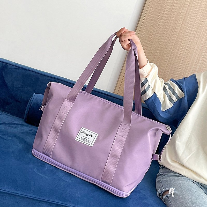 Net-red gymnasium bag for girls, dry-wet separation, high-intensity trip, hand-held waterproof yoga bag