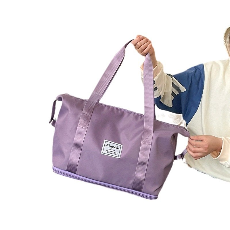 Net-red gymnasium bag for girls, dry-wet separation, high-intensity trip, hand-held waterproof yoga bag