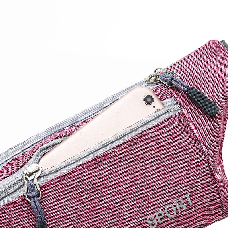 An outdoor running phone bag for men and women with multi-purpose equipment, a waterproof, super thin little belt bag