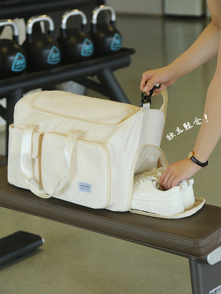 Foldable large-capacity sports women's gym bag for short-distance trip to check-in