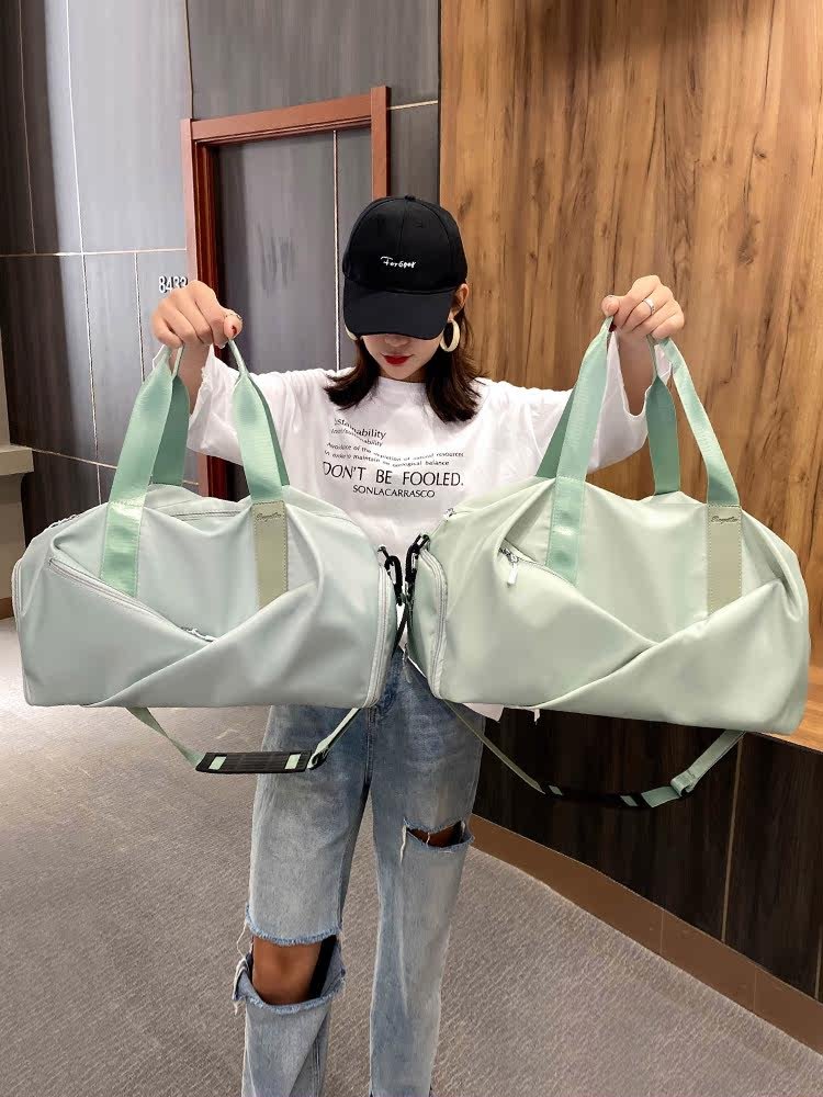 Waterproof swimming bag, female dry-wet separation sports bag, small Yoga bathing suit, slurry bag, bag to pack