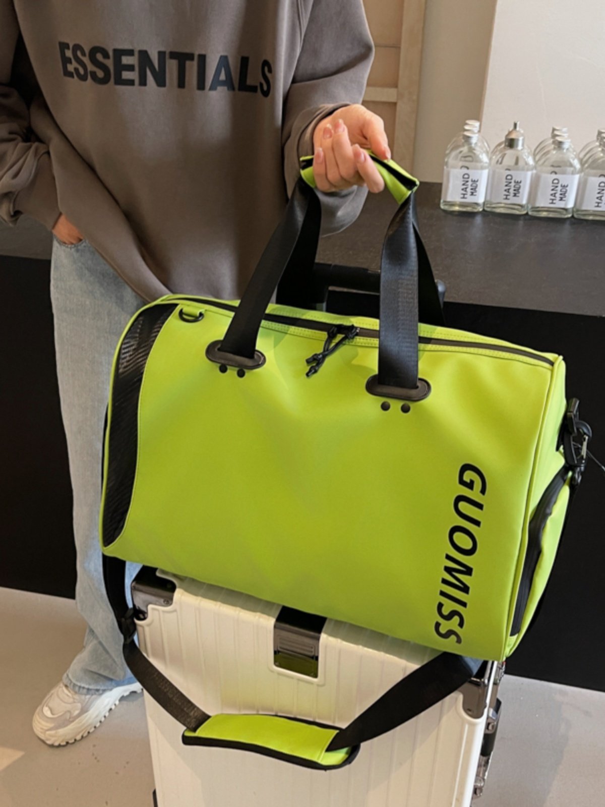 Gyms, dry and wet separation, short-distance, large-capacity swimming bag for women