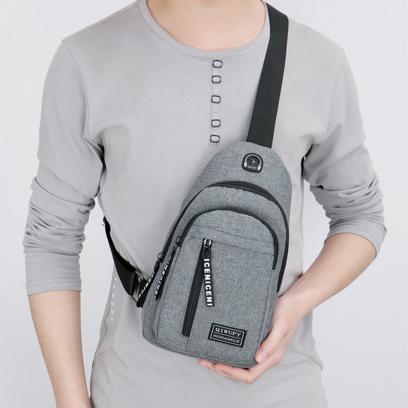 Chest-packed men, nylon-packed nylon-painted, new nylon-painted, single-shoulder-packed, multi-purpose exercise pack