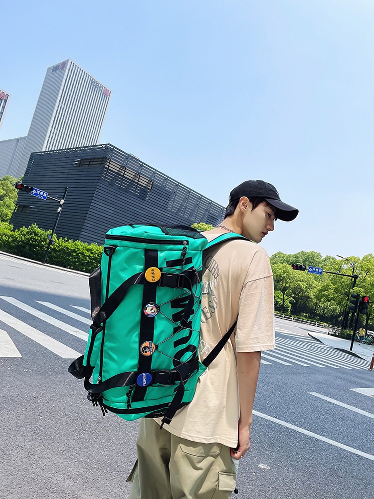 Dry and wet separation sports gym packs, overcapacity travel packs for male multi-purpose college students, double-shouldered backpacks