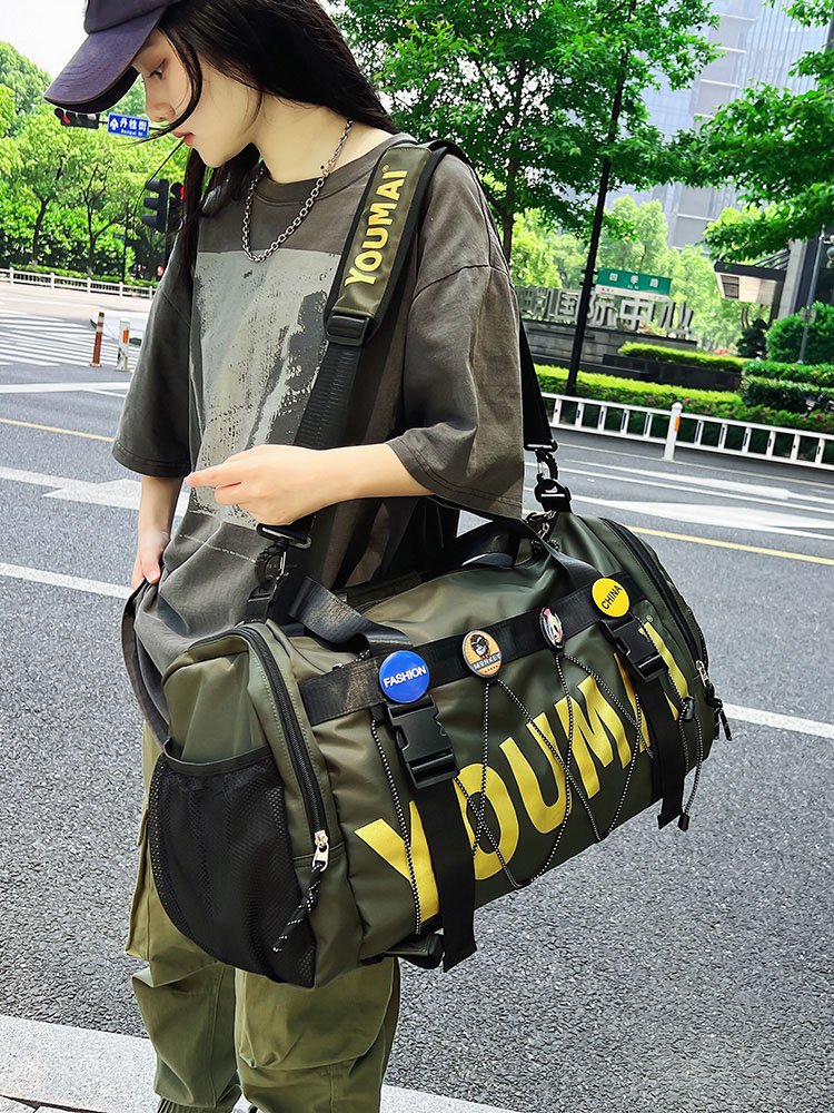 Dry and wet separation sports gym packs, overcapacity travel packs for male multi-purpose college students, double-shouldered backpacks
