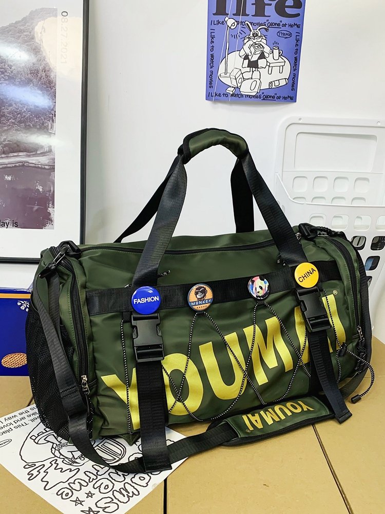 Dry and wet separation sports gym packs, overcapacity travel packs for male multi-purpose college students, double-shouldered backpacks