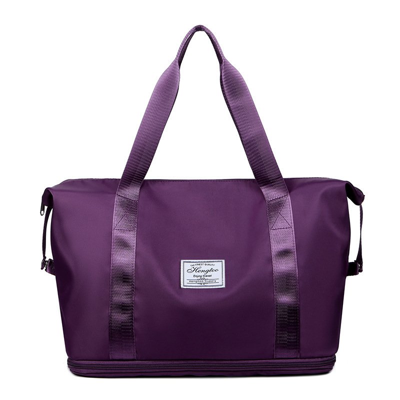 Travel bag, large-capacity gym bag, dry and wet separation sports bag, light handbag short tour bag