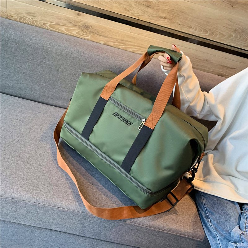Travel bag handbags travelling on short-distance, men and women, large-volume canvas bag bags, short-distance exercise exercise