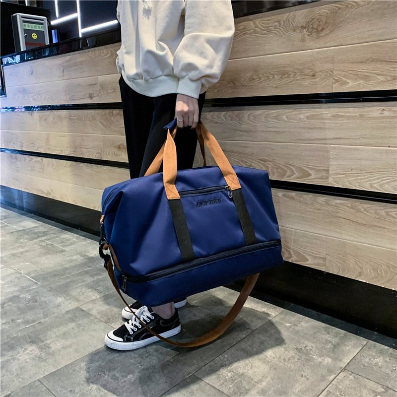 Travel bag handbags travelling on short-distance, men and women, large-volume canvas bag bags, short-distance exercise exercise