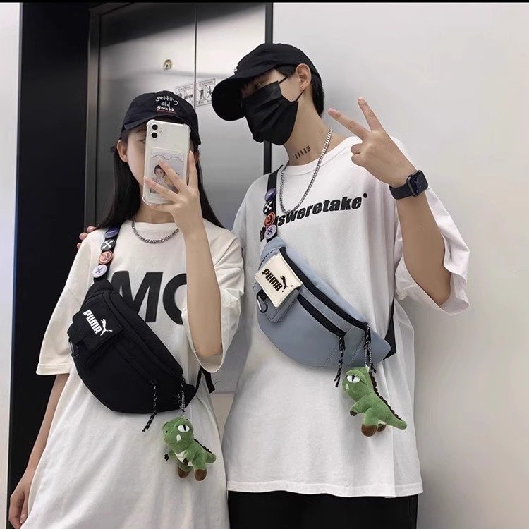 Puma crotch bag, male and female pecs bag, handbag, hand-carrying, one-shoulder-sliding, small backpack