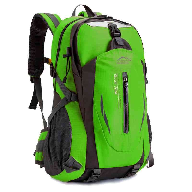 An outdoor hiking bag with a large capacity of men and women, a double-shoulder traveler's backpack, a cycling sports bag